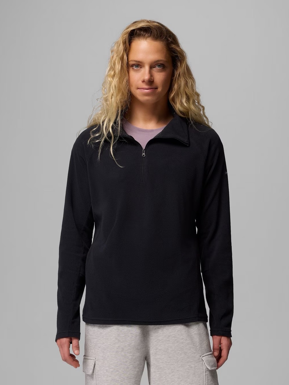 NEW Columbia Black Half-Zip Women's Fleece Pullover